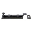 This is an image showing From The Anvil - Beeswax 6" Cranked Knob Bolt available from T.H Wiggans Architectural Ironmongery in Kendal, quick delivery and discounted prices
