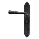 This is an image of From The Anvil - Black Gothic Lever Bathroom Set available to order from T.H Wiggans Architectural Ironmongery in Kendal, quick delivery and discounted prices.