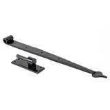 This is an image showing From The Anvil - Black 24" Hook & Band Hinge (pair) available from T.H Wiggans Architectural Ironmongery, quick delivery and discounted prices