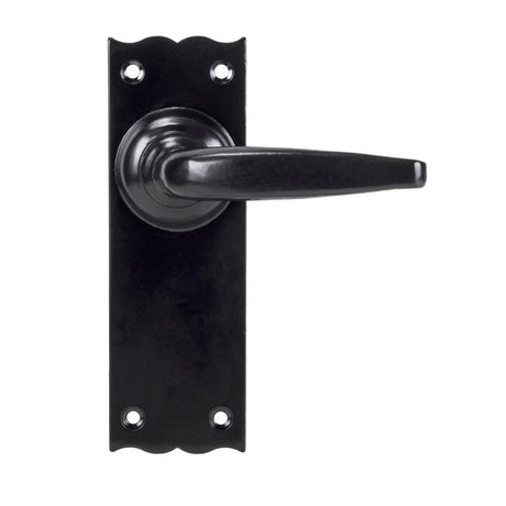 This is an image of From The Anvil - Black Oak Lever Latch Set available to order from T.H Wiggans Architectural Ironmongery in Kendal, quick delivery and discounted prices.