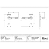 This is an image showing From The Anvil - Polished Nickel Reeded Lever Lock Set available from trade door handles, quick delivery and discounted prices