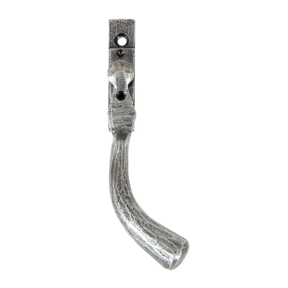 This is an image showing From The Anvil - Pewter Large 16mm Peardrop Espag - RH available from T.H Wiggans Architectural Ironmongery in Kendal, quick delivery and discounted prices