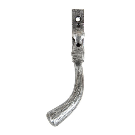 This is an image showing From The Anvil - Pewter Large 16mm Peardrop Espag - LH available from T.H Wiggans Architectural Ironmongery in Kendal, quick delivery and discounted prices