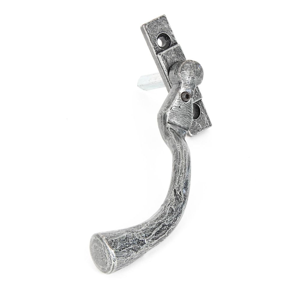 This is an image showing From The Anvil - Pewter Large 16mm Peardrop Espag - LH available from T.H Wiggans Architectural Ironmongery in Kendal, quick delivery and discounted prices