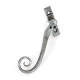 This is an image showing From The Anvil - Pewter Large 16mm Monkeytail Espag - LH available from T.H Wiggans Architectural Ironmongery in Kendal, quick delivery and discounted prices