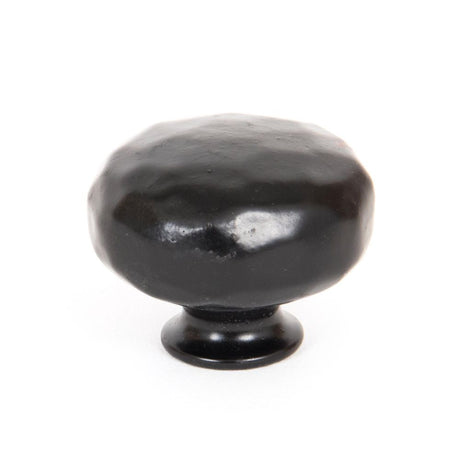 This is an image showing From The Anvil - Black Elan Cabinet Knob - Large available from T.H Wiggans Architectural Ironmongery in Kendal, quick delivery and discounted prices