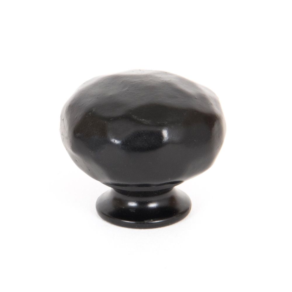 This is an image showing From The Anvil - Black Elan Cabinet Knob - Small available from T.H Wiggans Architectural Ironmongery in Kendal, quick delivery and discounted prices