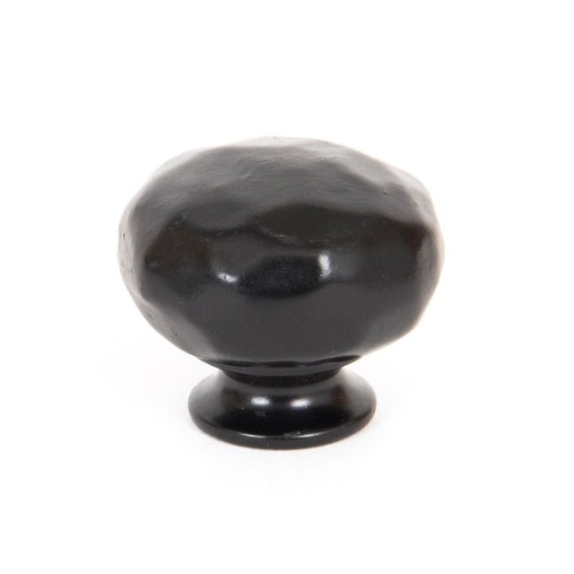 This is an image showing From The Anvil - Black Elan Cabinet Knob - Small available from T.H Wiggans Architectural Ironmongery in Kendal, quick delivery and discounted prices