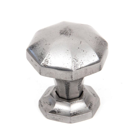 This is an image showing From The Anvil - Natural Smooth Octagonal Cabinet Knob - Small available from T.H Wiggans Architectural Ironmongery in Kendal, quick delivery and discounted prices