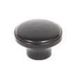 This is an image showing From The Anvil - Black Ribbed Cabinet Knob available from T.H Wiggans Architectural Ironmongery in Kendal, quick delivery and discounted prices