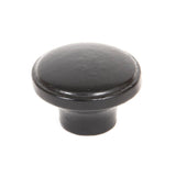 This is an image showing From The Anvil - Black Ribbed Cabinet Knob available from T.H Wiggans Architectural Ironmongery in Kendal, quick delivery and discounted prices