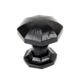 This is an image showing From The Anvil - Black Octagonal Cabinet Knob - Small available from T.H Wiggans Architectural Ironmongery in Kendal, quick delivery and discounted prices