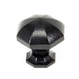 This is an image showing From The Anvil - Black Octagonal Cabinet Knob - Large available from T.H Wiggans Architectural Ironmongery in Kendal, quick delivery and discounted prices