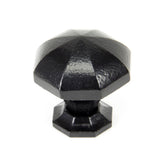 This is an image showing From The Anvil - Black Octagonal Cabinet Knob - Large available from T.H Wiggans Architectural Ironmongery in Kendal, quick delivery and discounted prices