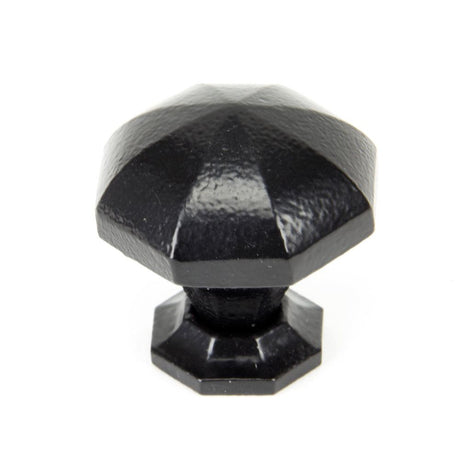 This is an image showing From The Anvil - Black Octagonal Cabinet Knob - Large available from T.H Wiggans Architectural Ironmongery in Kendal, quick delivery and discounted prices