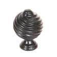 This is an image showing From The Anvil - Black Twist Cabinet Knob available from T.H Wiggans Architectural Ironmongery in Kendal, quick delivery and discounted prices