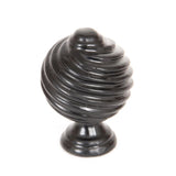 This is an image showing From The Anvil - Black Twist Cabinet Knob available from T.H Wiggans Architectural Ironmongery in Kendal, quick delivery and discounted prices