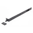 This is an image showing From The Anvil - Black 12" Flush/Slide Door Bolt available from T.H Wiggans Architectural Ironmongery in Kendal, quick delivery and discounted prices