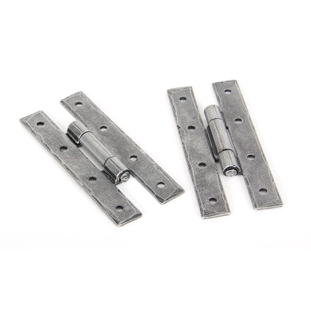 This is an image showing From The Anvil - Pewter 3 1/4" H Hinge (pair) available from T.H Wiggans Architectural Ironmongery, quick delivery and discounted prices