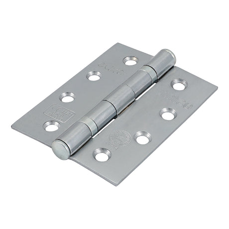 This is an image showing TIMCO Grade 11 Fire Door Hinges - Satin Chrome - 101 x 76 x 2.6 - 2 Pieces Box available from T.H Wiggans Ironmongery in Kendal, quick delivery at discounted prices.