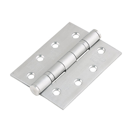 This is an image showing TIMCO Grade 13 Fire Door Hinges - Satin Stainless Steel - 101 x 76 x 3 - 2 Pieces Box available from T.H Wiggans Ironmongery in Kendal, quick delivery at discounted prices.