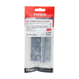 This is an image showing TIMCO Grade 7 Fire Door Hinges - Polished Chrome - 76 x 50 x 2.0 - 2 Pieces Box available from T.H Wiggans Ironmongery in Kendal, quick delivery at discounted prices.