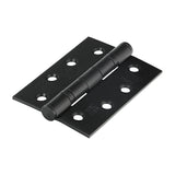 This is an image showing TIMCO Grade 13 Fire Door Hinges - Matt Black Stainless Steel - 101 x 76 x 3 - 2 Pieces Blister Pack available from T.H Wiggans Ironmongery in Kendal, quick delivery at discounted prices.