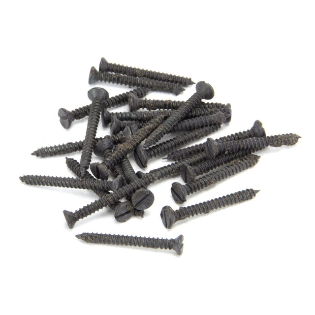 This is an image showing From The Anvil - Beeswax 6 x 1?" Countersunk Screws (25) available from T.H Wiggans Architectural Ironmongery in Kendal, quick delivery and discounted prices