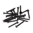 This is an image showing From The Anvil - Black 6 x 1?" Countersunk Screws (25) available from T.H Wiggans Architectural Ironmongery in Kendal, quick delivery and discounted prices