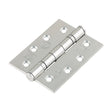 This is an image showing TIMCO Grade 13 Fire Door Hinges - Polished Stainless Steel - 101 x 76 x 3 - 3 Pieces Box available from T.H Wiggans Ironmongery in Kendal, quick delivery at discounted prices.