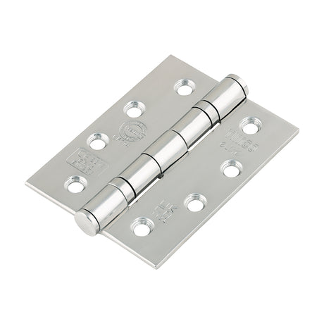 This is an image showing TIMCO Grade 13 Fire Door Hinges - Polished Stainless Steel - 101 x 76 x 3 - 3 Pieces Box available from T.H Wiggans Ironmongery in Kendal, quick delivery at discounted prices.