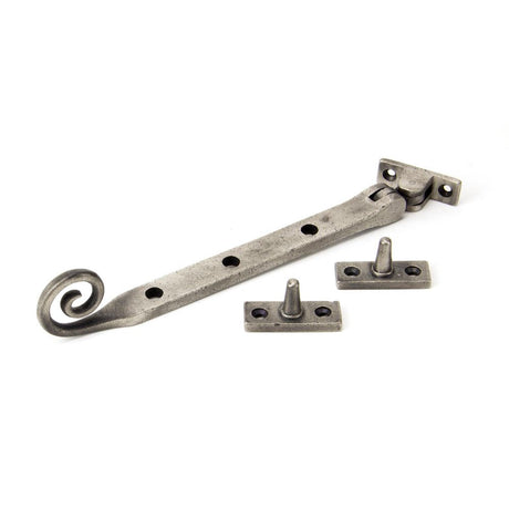 This is an image showing From The Anvil - Antique Pewter 8" Monkeytail Stay available from T.H Wiggans Architectural Ironmongery in Kendal, quick delivery and discounted prices