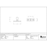 This is an image showing From The Anvil - Black Locking Stay Pin available from T.H Wiggans Architectural Ironmongery in Kendal, quick delivery and discounted prices