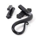 This is an image showing From The Anvil - Black Locking Shepherd's Crook Fastener - RH available from T.H Wiggans Architectural Ironmongery in Kendal, quick delivery and discounted prices