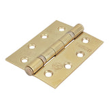 This is an image showing TIMCO Grade 11 Fire Door Hinges - Electro Brass - 101 x 76 x 2.6 - 2 Pieces Box available from T.H Wiggans Ironmongery in Kendal, quick delivery at discounted prices.