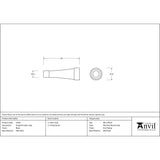 This is an image showing From The Anvil - Black Projection Door Stop available from trade door handles, quick delivery and discounted prices