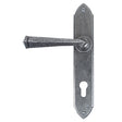 This is an image of From The Anvil - Pewter Gothic Lever Espag. Lock Set available to order from T.H Wiggans Architectural Ironmongery in Kendal, quick delivery and discounted prices.