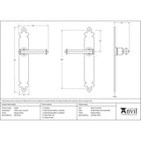 This is an image showing From The Anvil - Pewter Tudor Lever Latch Set available from trade door handles, quick delivery and discounted prices