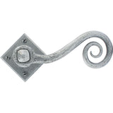 This is an image of From The Anvil - Pewter Monkeytail Lever on Rose Set (Diamond) available to order from T.H Wiggans Architectural Ironmongery in Kendal, quick delivery and discounted prices.