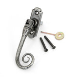 This is an image showing From The Anvil - Pewter Monkeytail Espag - RH available from T.H Wiggans Architectural Ironmongery in Kendal, quick delivery and discounted prices