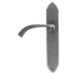 This is an image of From The Anvil - Pewter Gothic Curved Sprung Lever Latch Set available to order from T.H Wiggans Architectural Ironmongery in Kendal, quick delivery and discounted prices.