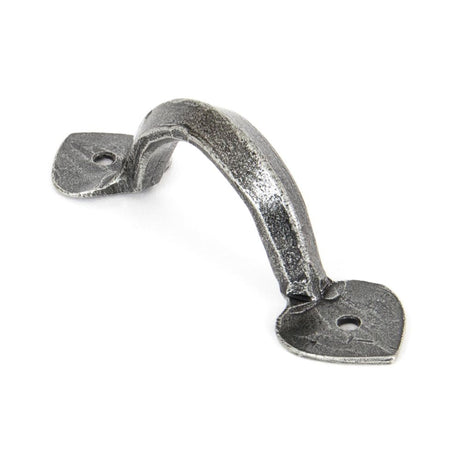 This is an image of From The Anvil - Pewter 4" Gothic D Handle available to order from T.H Wiggans Architectural Ironmongery in Kendal, quick delivery and discounted prices.