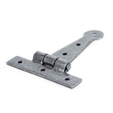 This is an image showing From The Anvil - Pewter 4" Penny End T Hinge (pair) available from T.H Wiggans Architectural Ironmongery, quick delivery and discounted prices