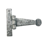 This is an image showing From The Anvil - Pewter 4" Penny End T Hinge (pair) available from T.H Wiggans Architectural Ironmongery in Kendal, quick delivery and discounted prices