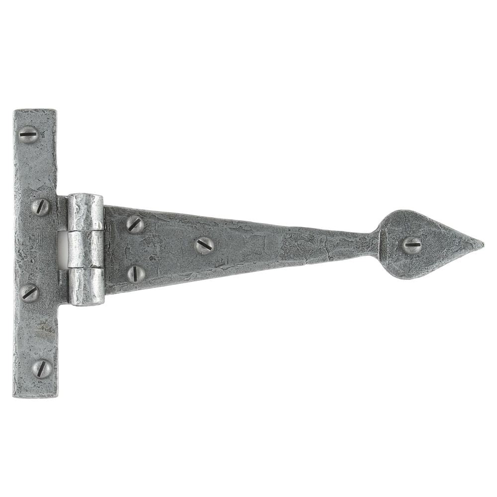 This is an image showing From The Anvil - Pewter 6" Arrow Head T Hinge (pair) available from T.H Wiggans Architectural Ironmongery in Kendal, quick delivery and discounted prices