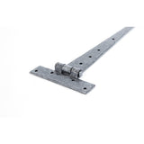 This is an image showing From The Anvil - Pewter 12" Penny End T Hinge (pair) available from T.H Wiggans Architectural Ironmongery, quick delivery and discounted prices