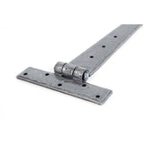 This is an image showing From The Anvil - Pewter 15" Penny End T Hinge (pair) available from T.H Wiggans Architectural Ironmongery, quick delivery and discounted prices