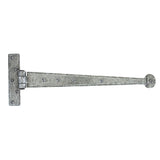 This is an image showing From The Anvil - Pewter 15" Penny End T Hinge (pair) available from T.H Wiggans Architectural Ironmongery in Kendal, quick delivery and discounted prices