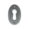 This is an image of From The Anvil - Pewter Oval Escutcheon available to order from T.H Wiggans Architectural Ironmongery in Kendal, quick delivery and discounted prices.