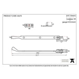 This is an image showing From The Anvil - Pewter 12" Peardrop Stay available from T.H Wiggans Architectural Ironmongery in Kendal, quick delivery and discounted prices